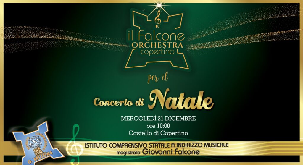 Il Falcone Orchestra Copertino – Concerto di Natale Mercoledì 21 Dicembre alle ore 10.00